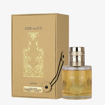 Lattafa Fire On Ice Eau de Parfum 110ml – Warm Spicy Woody Luxury Perfume | Free USA Delivery