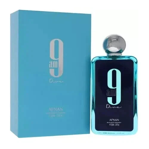 Afnan 9AM Dive Eau De Parfum 100ml – Fresh Aquatic Citrus Fragrance for Men | Long Lasting Perfume USA